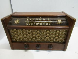 Old Vintage Classic Vintage Stewart Warner Am/fm Tube Radio Model A72t3
