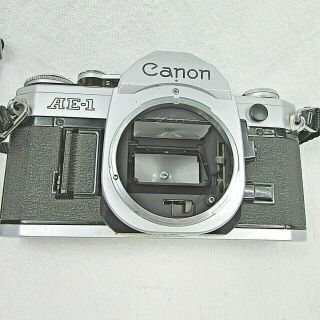 Vintage Canon Ae - 1 Program 35mm Slr Film Camera W/new Battery & Cap (body Only)