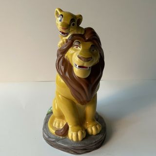 Disney Lion King Ceramic Coin Bank Mufasa & Simba