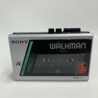 Vintage Rare Sony Walkman Wm - 11 Stereo Cassette Player W/strap (exc, )