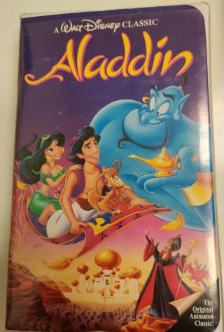 Aladdin (vhs,  1993) Black Diamond Edition Classic Htf Oop Rare