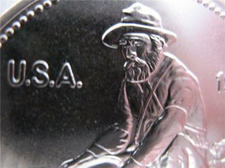 1 - Oz.  1985 Pure.  999 Silver Orignal Engelhard Prospector Coin Bullion,  Gold