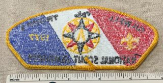 Vintage 1977 GILWELL TROOP 1 Boy Scout National Jamboree Uniform Strip PATCH JSP 2