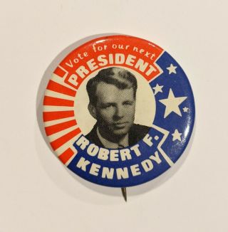 Robert F.  Kennedy Rfk 1968 Campaign Pin Button Political 1 3/4in