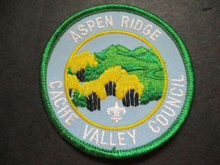 Aspen Ridge Cache Valley Council Boy Scout Camp Patch