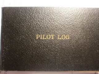 1945 Pilot Flight Log Book Airplane Flying Time In 1947 Palmyra Annville Pa