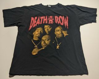 Vintage 90s Death Row Records Tee Shirt Men 