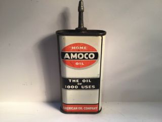 Vintage Amoco Lead Top Oil Can Handy Oiler Gas Rare Shell Gilmore Whiz Fisk Home