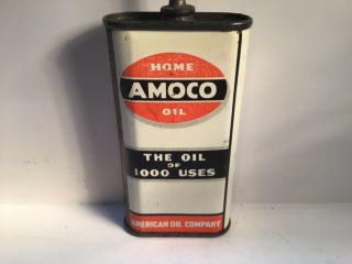 Vintage Amoco Lead Top Oil Can Handy Oiler Gas rare Shell Gilmore Whiz Fisk Home 2