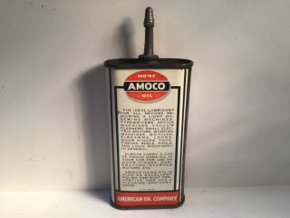 Vintage Amoco Lead Top Oil Can Handy Oiler Gas rare Shell Gilmore Whiz Fisk Home 3