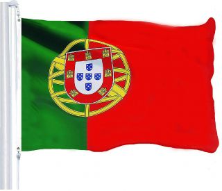 G128 - 3x5ft Portuguese Portugal Flag Banner 150d Polyester Brass Grommets