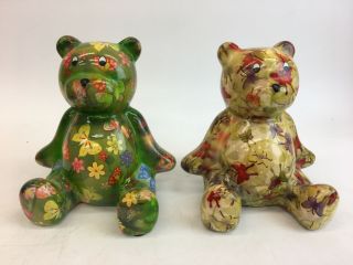 Pomme Pidou Ceramic Teddy Bear Money Box - The Most Colourful Pets In The World