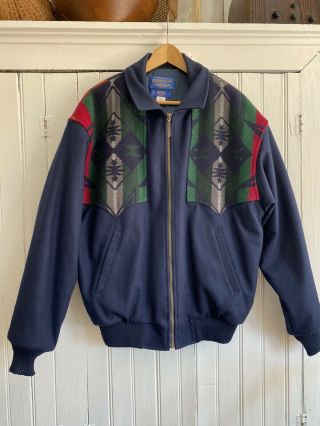 Vintage Pendleton Western Wear Men’s Navajo Aztec Wool Jacket Large