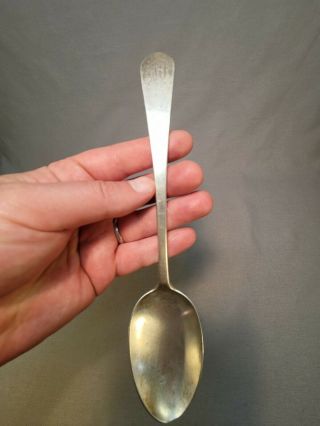 51.  4g Early American Colonial Not Sterling Scrap Coin Silver Spoon D.  Dupuy 1.  6oz