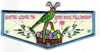 Oa Santee Lodge 116 S31 Dixie 2010 Del.  Flap Pee Dee Area Council Sc [zig398]