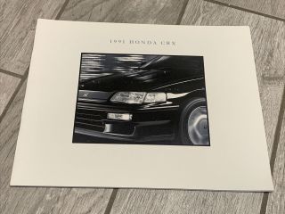 1991 Honda Crx Sales Brochure Si Hf Dealer