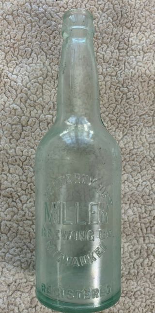 Vintage Early Miller Beer Brewing Co.  Bottle Milwaukee