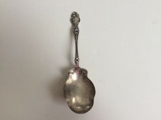 Antique Sterling Silver Rw&s Wallace Serving Spoon Monogram