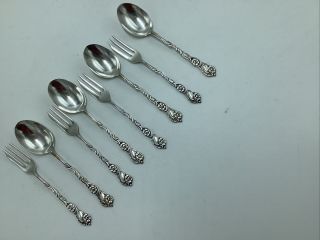 A B Nils Johan,  Sweden,  Spoons And Pastry Forks,  Four Of Each