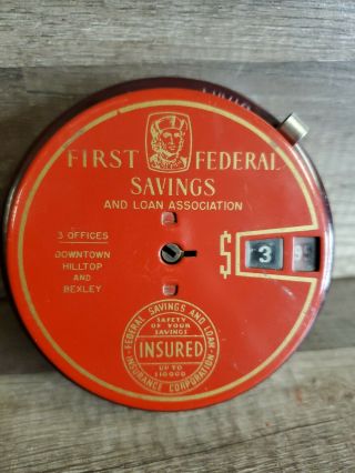 Vintage Add O Bank Coin Bank First Federal Savings No Key