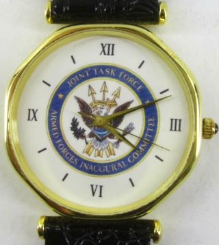 Vintage Inaugural Committee Joint Task Force Wristwatch 7pix