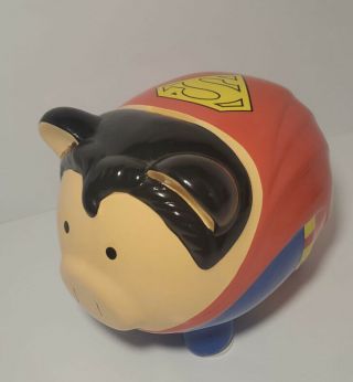 Nwot Dc Comics Fab Starpoint Ceramic Superman Piggy Bank