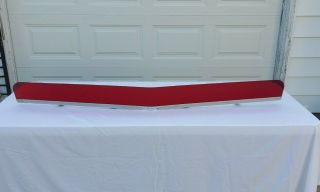 Vintage Stand Up Red Deflecta Shield 62 " Chevy Debug Shield