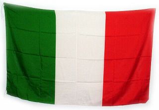 Italy Flag,  5 Ft.  X 3 1/3 Ft. ,  Made In Italy