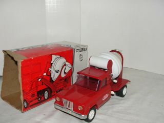 Vintage Tonka Jeep Cement Mixer Truck In The Box -