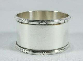 Antique Art Deco Australian Sterling Silver Napkin Serviette Ring No Mono Stoke
