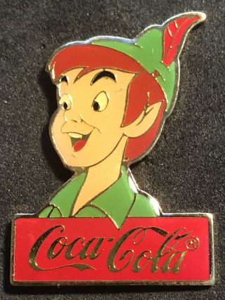 Disney 1986 Cast 15th Anniversary Coca - Cola Peter Pan Le 1000 Pin
