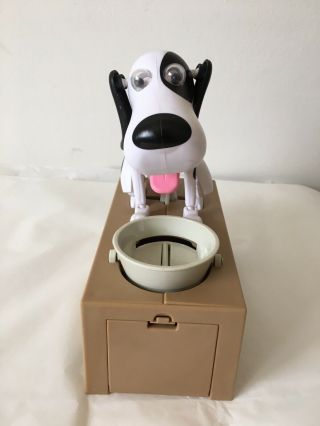 Choken - Bako Dog Coin Bank Animated Dog Eating Money Box White & Black Dog 2