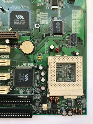 A - Trend ATC - 5200 Socket 7 AMD Intel VIA Vintage Motherboard Baby AT 2