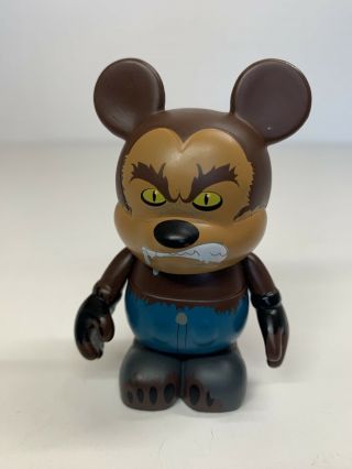 Disney Vinylmation Collectible 3” Figure Mickey Wolf Boy By Maria Clapsis Vgc
