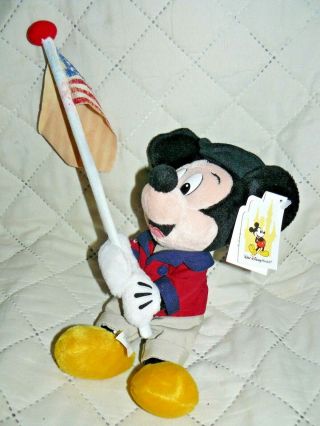 Walt Disney World 4th Of July Mickey " Fife & Drum Corp " Bean Bag 10 "
