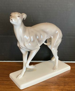 Vintage Hand Paint Noritake Bone China Porcelain Greyhound Whippet Dog Figurine