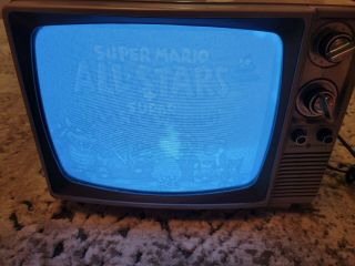 Vintage Ge Tv 12xr5104s May 1984 Black And White Retro Gaming