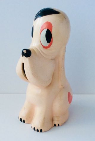 Vintage Ellgreave Pottery Bonzo Dog Money Box