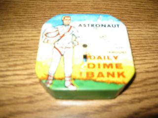 Vintage Astronaut Daily Dime Bank Kalon Mfg