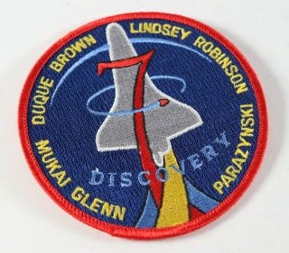 Vintage John Glenn Discovery 7 Nasa Embroidered Sts - 95 Space Shuttle Patch