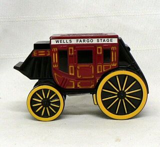 Wells Fargo Stagecoach Coin Bank With Key