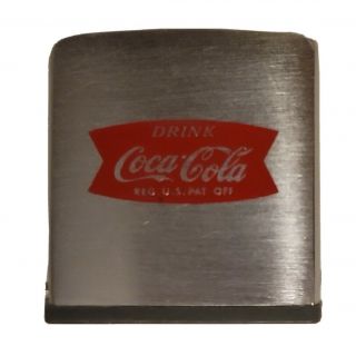 Vtg Zippo Coke Coca - Cola Tape Measure Bradford Pa Usa Htf Rare