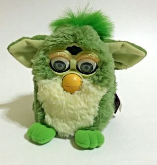 Vintage Rare Furby 1999 Green Model 70 - 800 With Tag Interactive