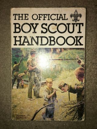 Boy Scout Bsa 9th Edition First Printing Feb 1979 Rockwell Cover Handbook Book