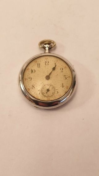 Antique.  935 Small Silver Fob / Pocket Watch
