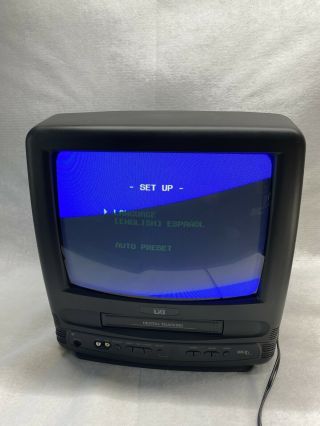 Retro Gaming Tv / Vhs Combo Vintage Lxi 13 " Color Television 1998 Sears Crt