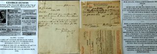 1890 - 1910s Birmingham Al Politician Treasurer Tax Eustis Letter/document Signed