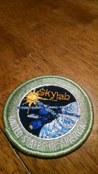 Vintage Nasa Astronaut Skylab Project Embroidered Patch Outer Space Travel