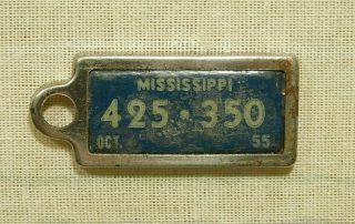Dav 1955 Mississippi Ms Keychain License Plate Tag Disabled American Veterans