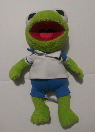 Disney Store Muppet Baby Kermit The Frog Plush Stuffed Animal Toy 12 " Tall